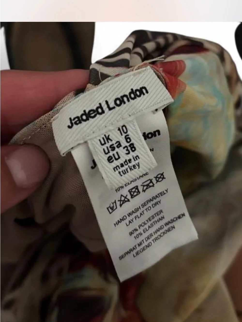 Jaded London Mini Cindy Plunge Dress in Leopard
